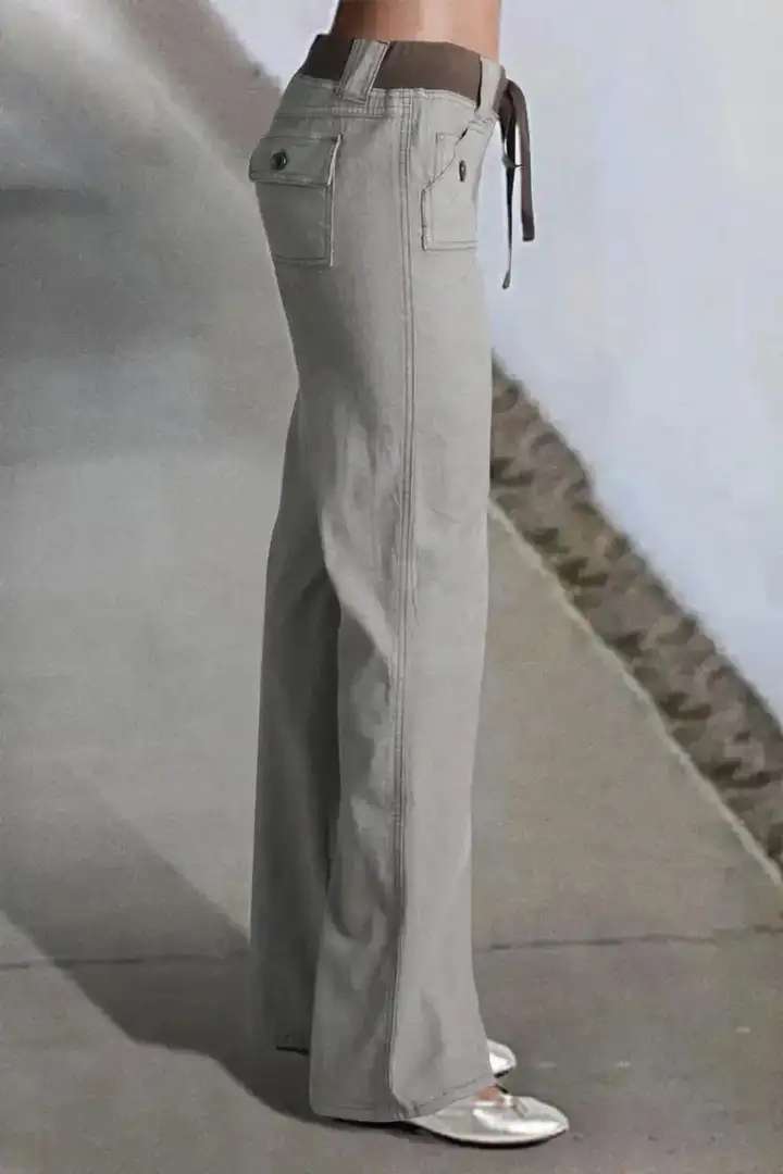 RAW HEM RIPPED PANTS