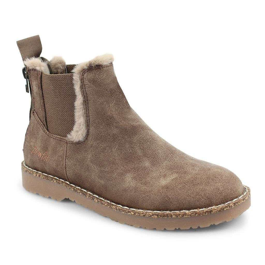 ZIP UP FLEECE LINING CHELSEA BOOTS