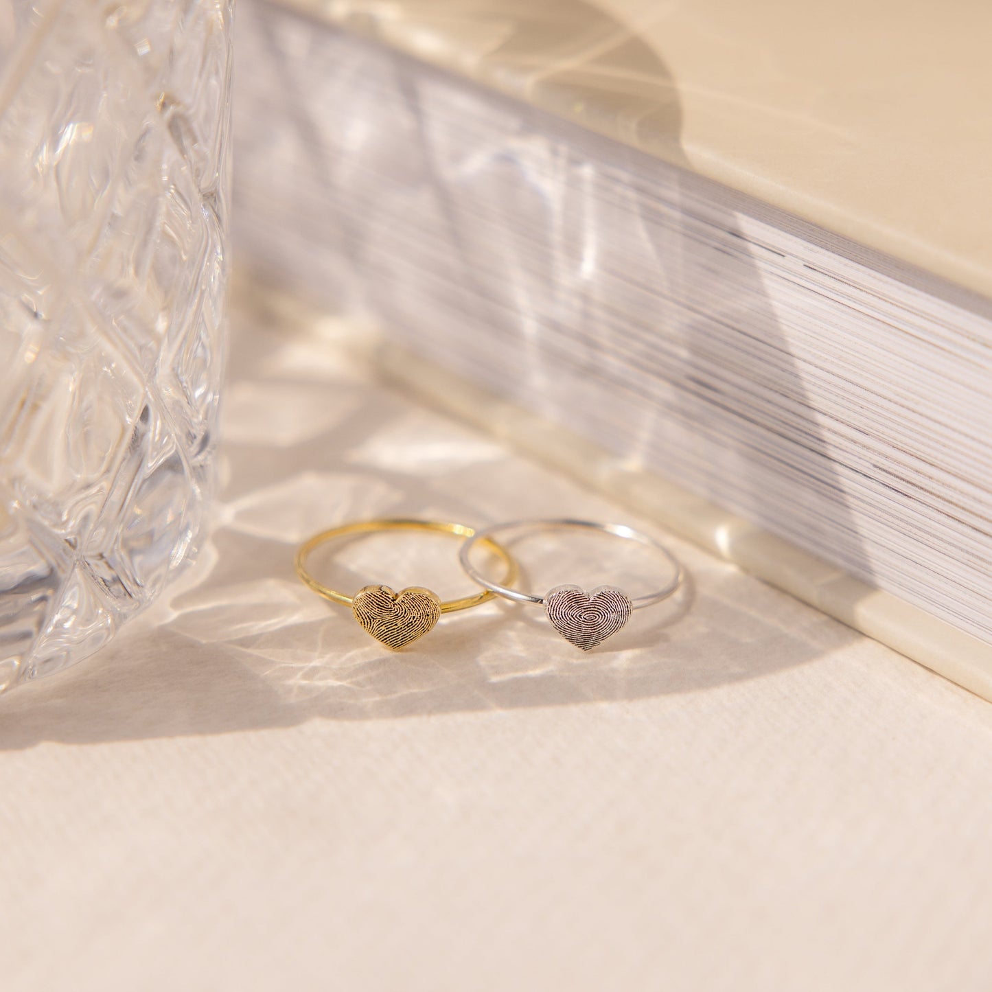 Fingerprint Heart Ring