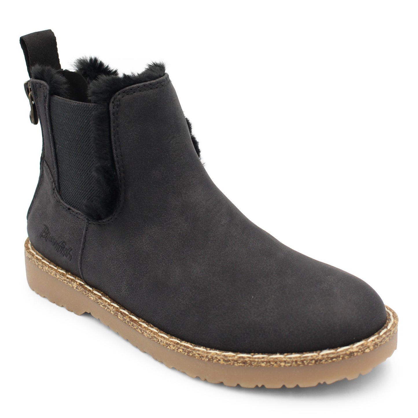 ZIP UP FLEECE LINING CHELSEA BOOTS