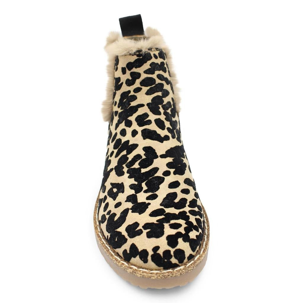 ZIP UP FLEECE LINING CHELSEA BOOTS