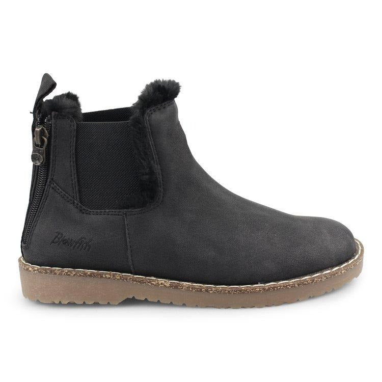 ZIP UP FLEECE LINING CHELSEA BOOTS
