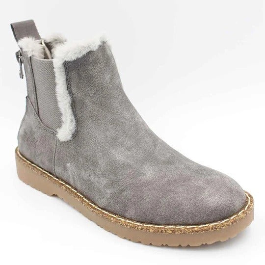 ZIP UP FLEECE LINING CHELSEA BOOTS