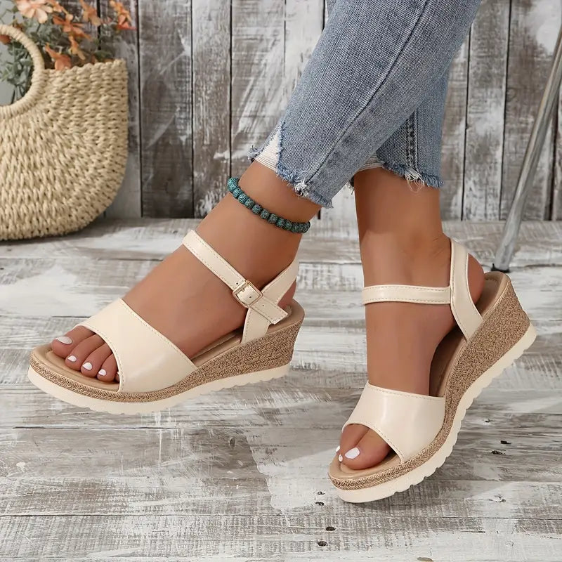 🔥Last Day 70% OFF -Women's Comfort Classic Wedge Bowtie Slide Sandals