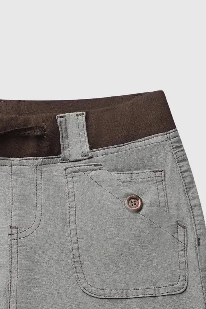 RAW HEM RIPPED PANTS