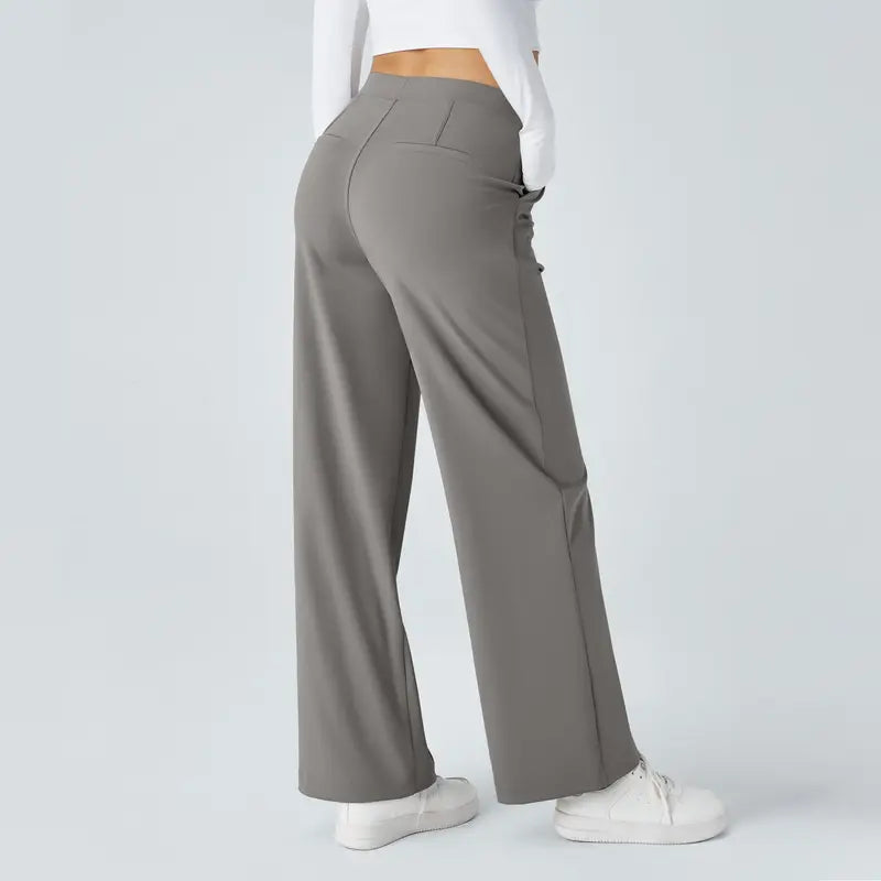 Halara Flex High Waisted Plicated Side Pocket Straight Leg Work Pants #TikTokShopBacktoSchool