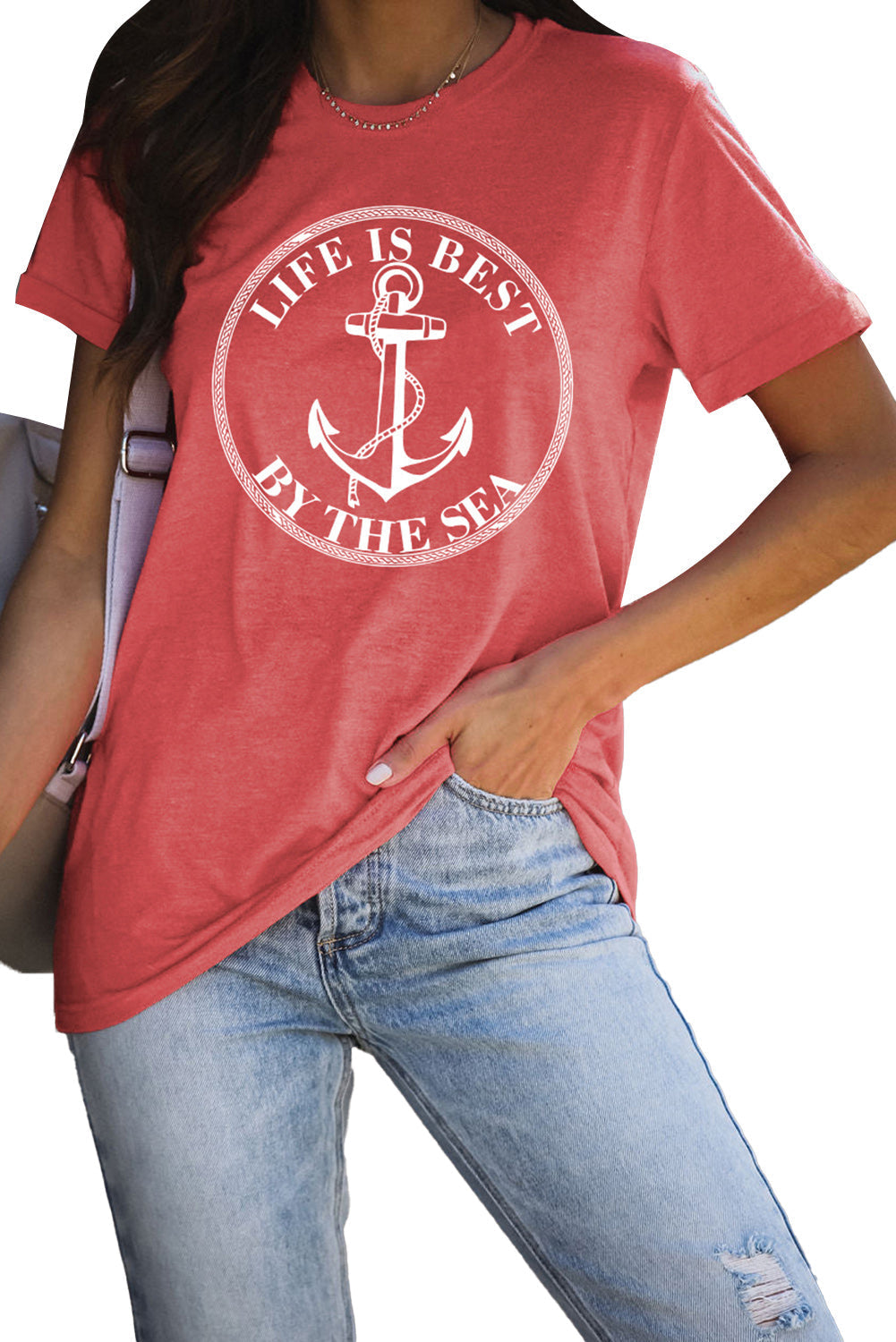 Western Horse Letter Print Graphic T-shirt