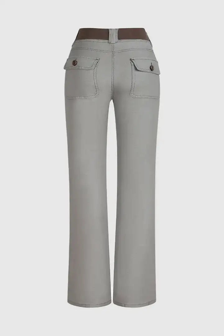 RAW HEM RIPPED PANTS
