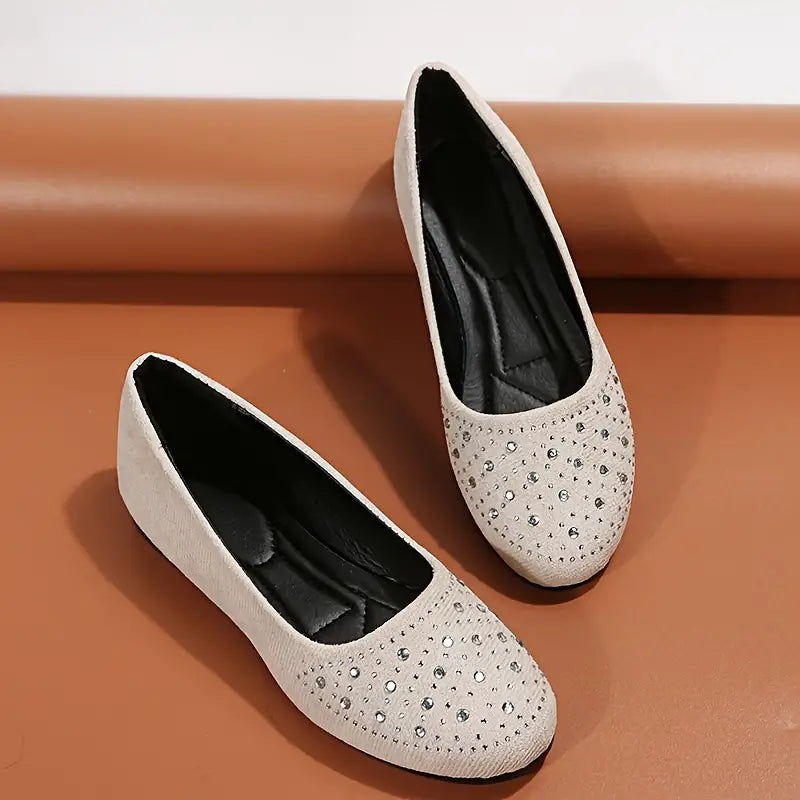 Women's Flats Plus Size Flat Heel Round Toe Suede Loafer