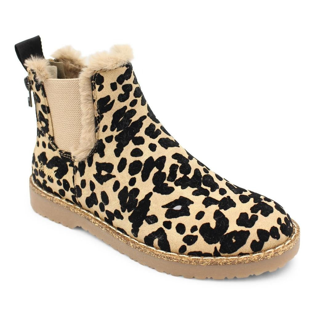 ZIP UP FLEECE LINING CHELSEA BOOTS