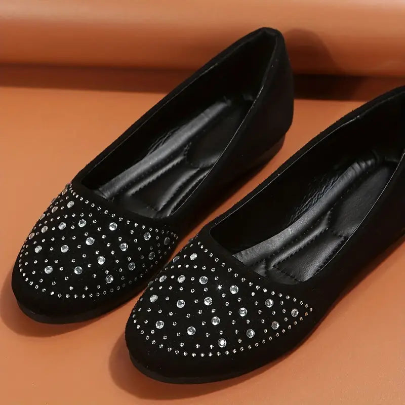 Women's Flats Plus Size Flat Heel Round Toe Suede Loafer