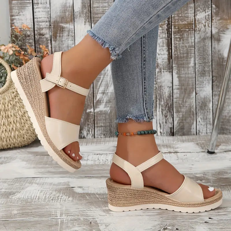🔥Last Day 70% OFF -Women's Comfort Classic Wedge Bowtie Slide Sandals