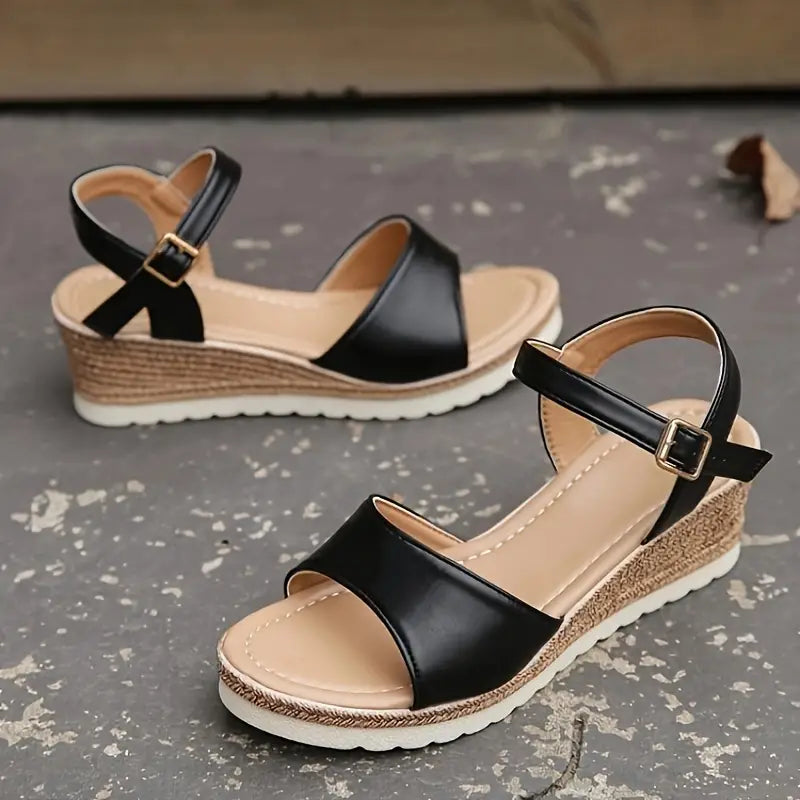 🔥Last Day 70% OFF -Women's Comfort Classic Wedge Bowtie Slide Sandals