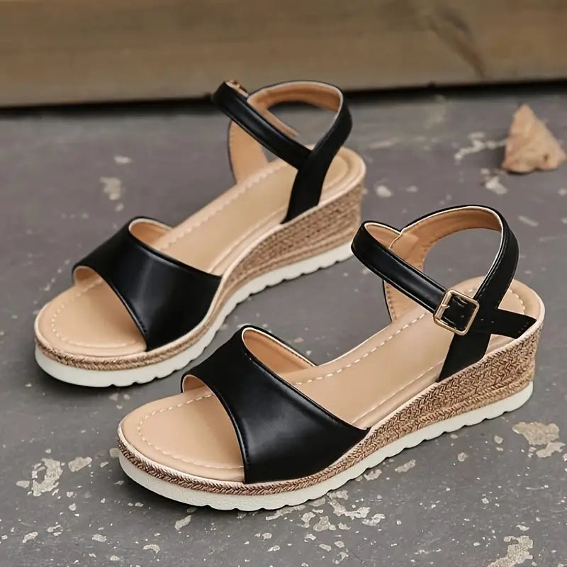 🔥Last Day 70% OFF -Women's Comfort Classic Wedge Bowtie Slide Sandals