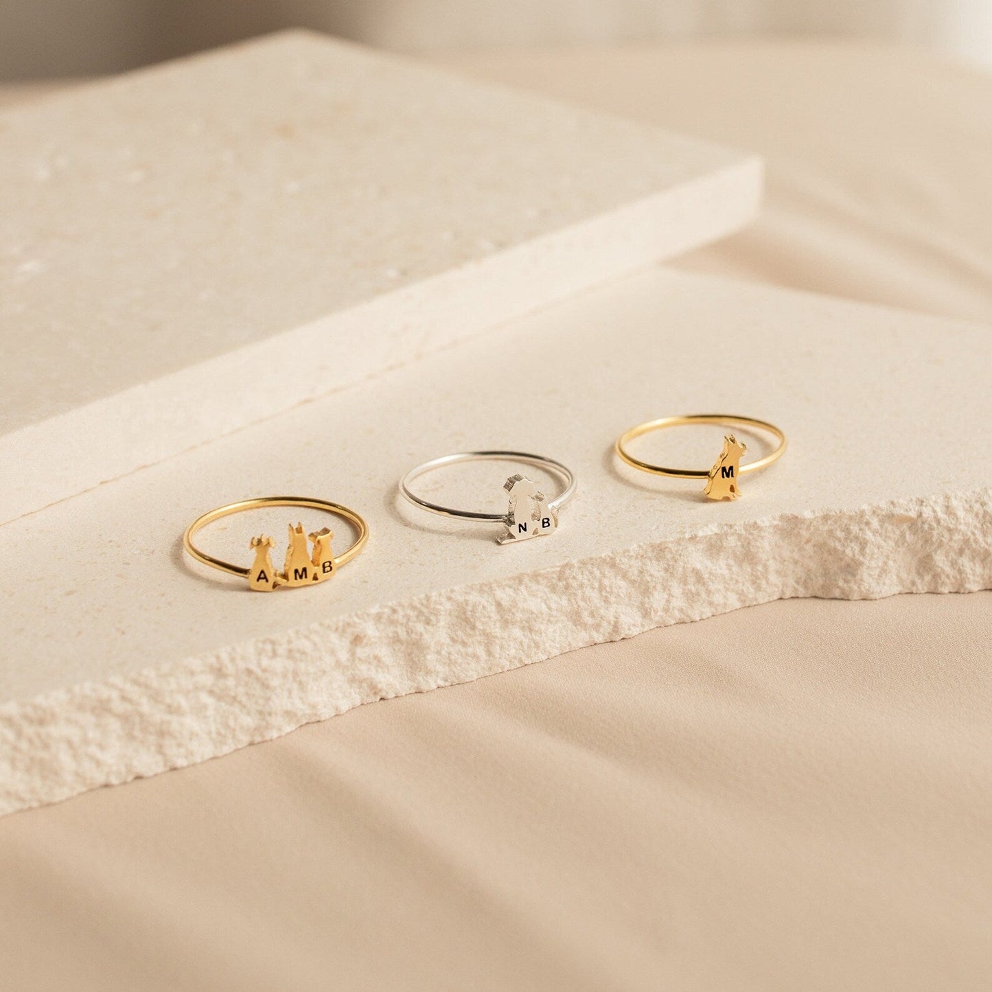 Pet Initial Ring