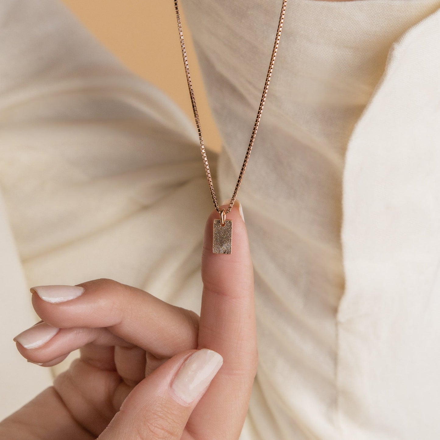 Mini Fingerprint Tag Necklace