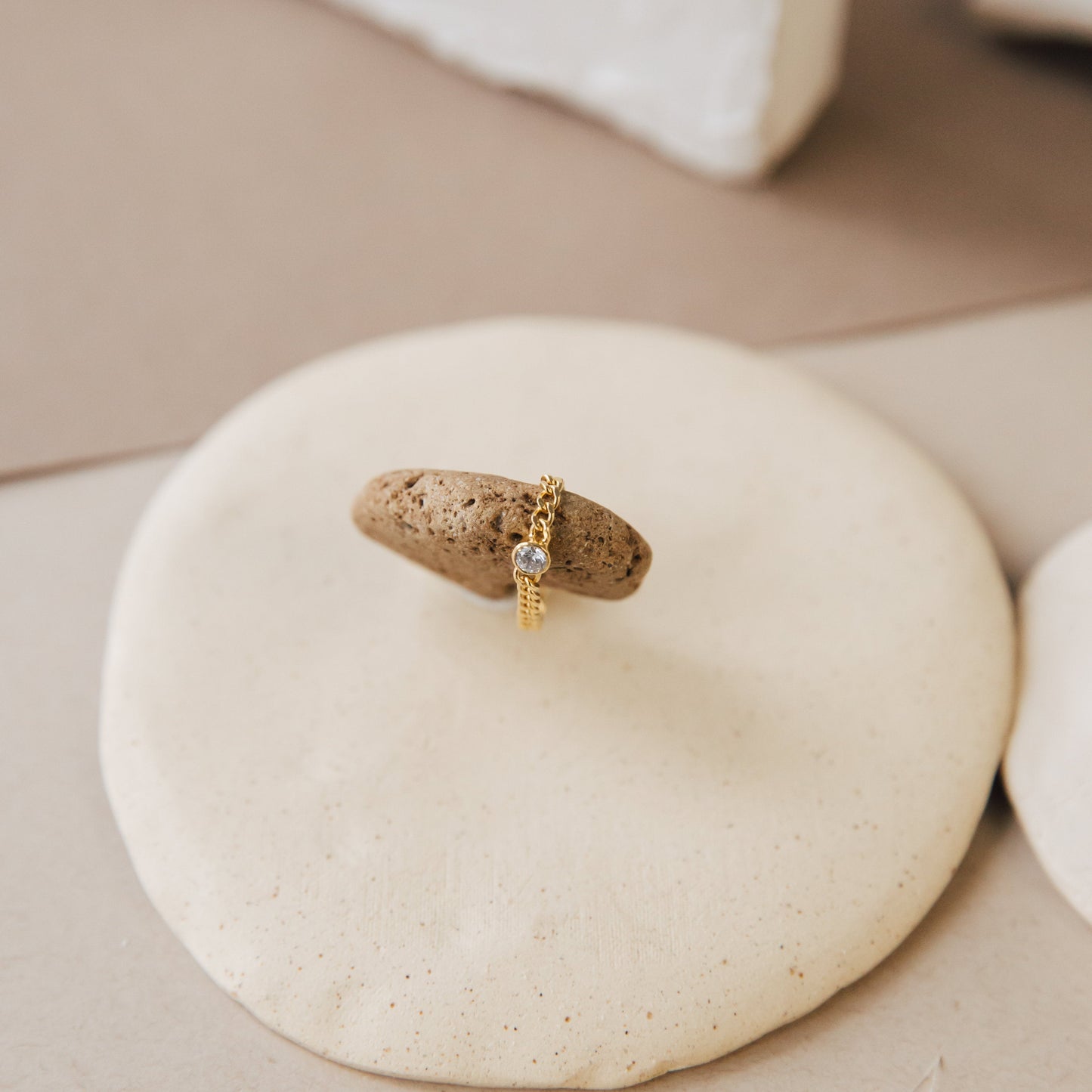 Birthstone Curb Ring