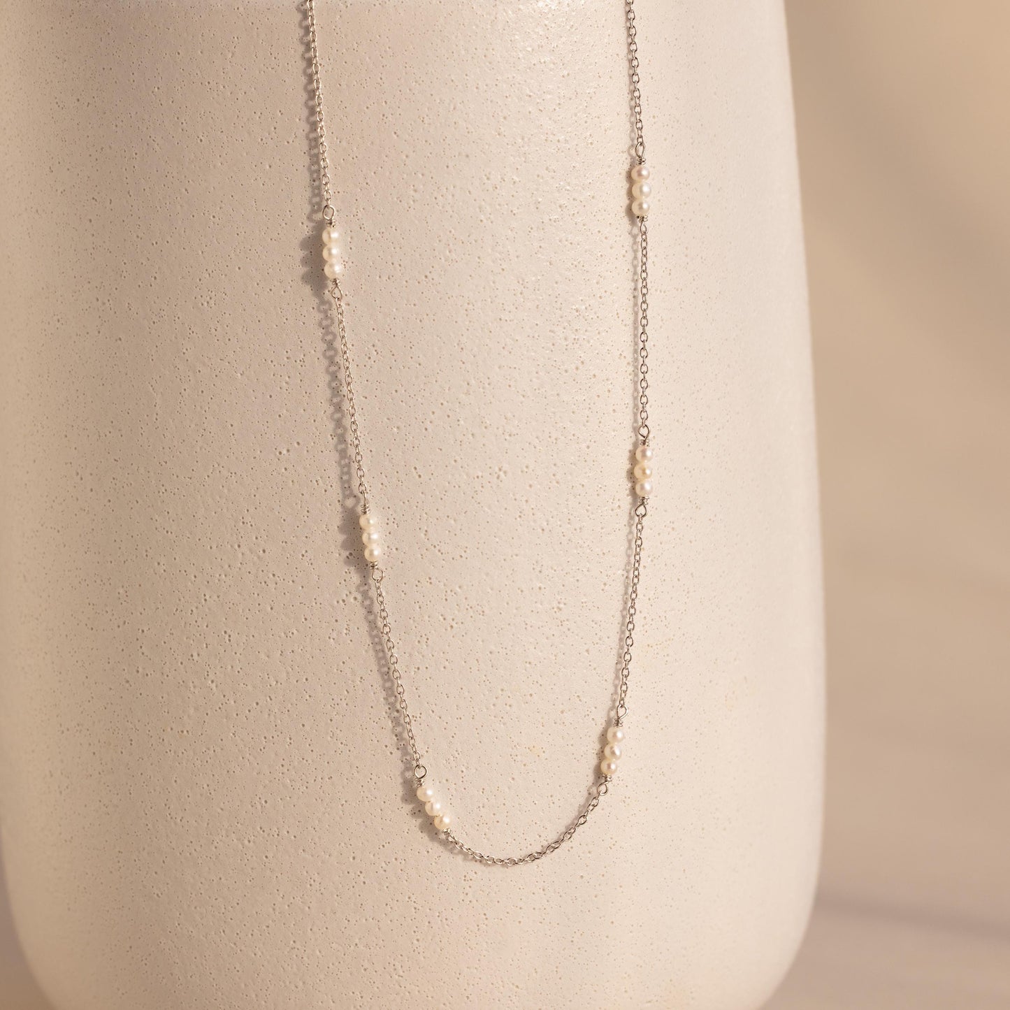 Hali Pearl Station Necklace