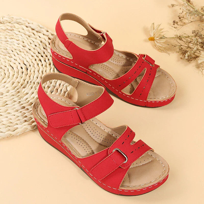 Women's wedge straps Open Toe Walking Shoes