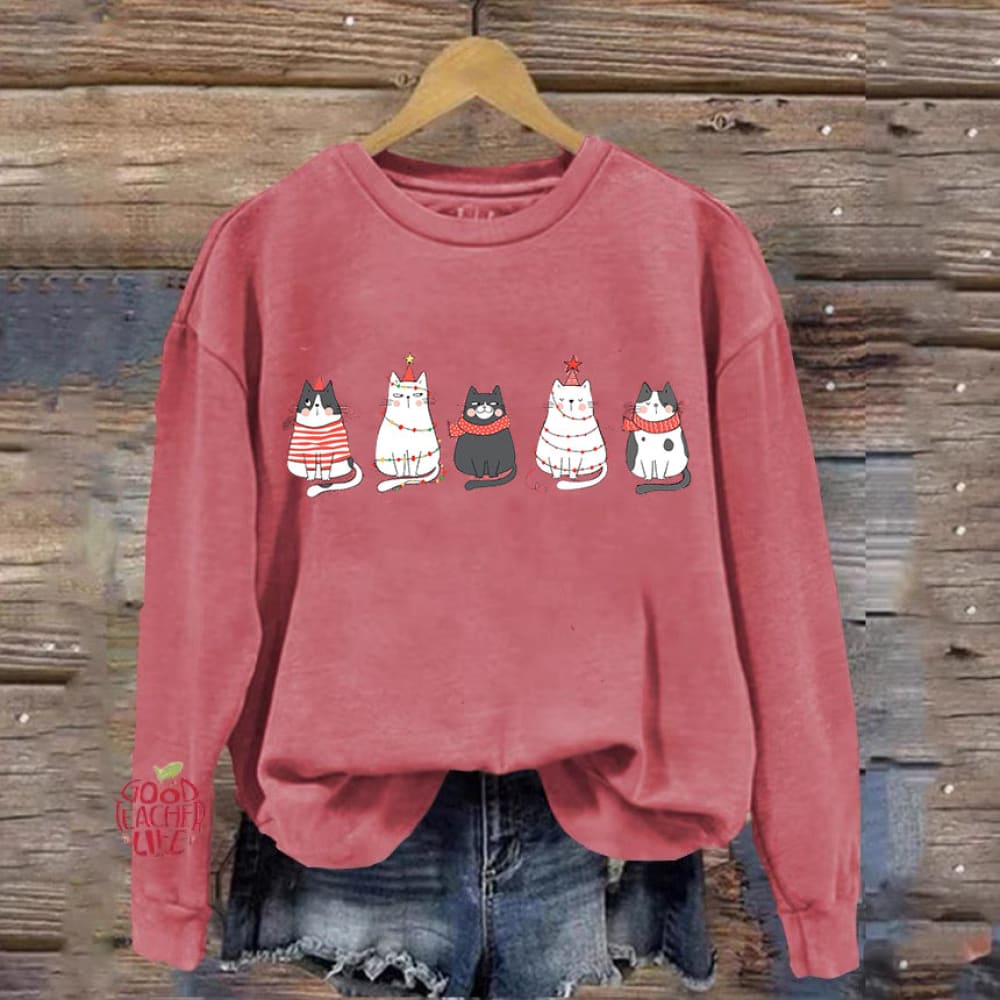 Cat Christmas Sweatshirt