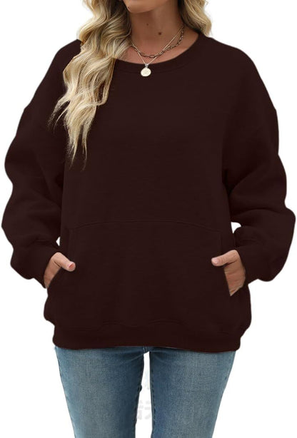 Womens Long Sleeve Sweatshirt with Pocket