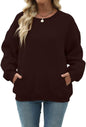 Womens Long Sleeve Sweatshirt with Pocket
