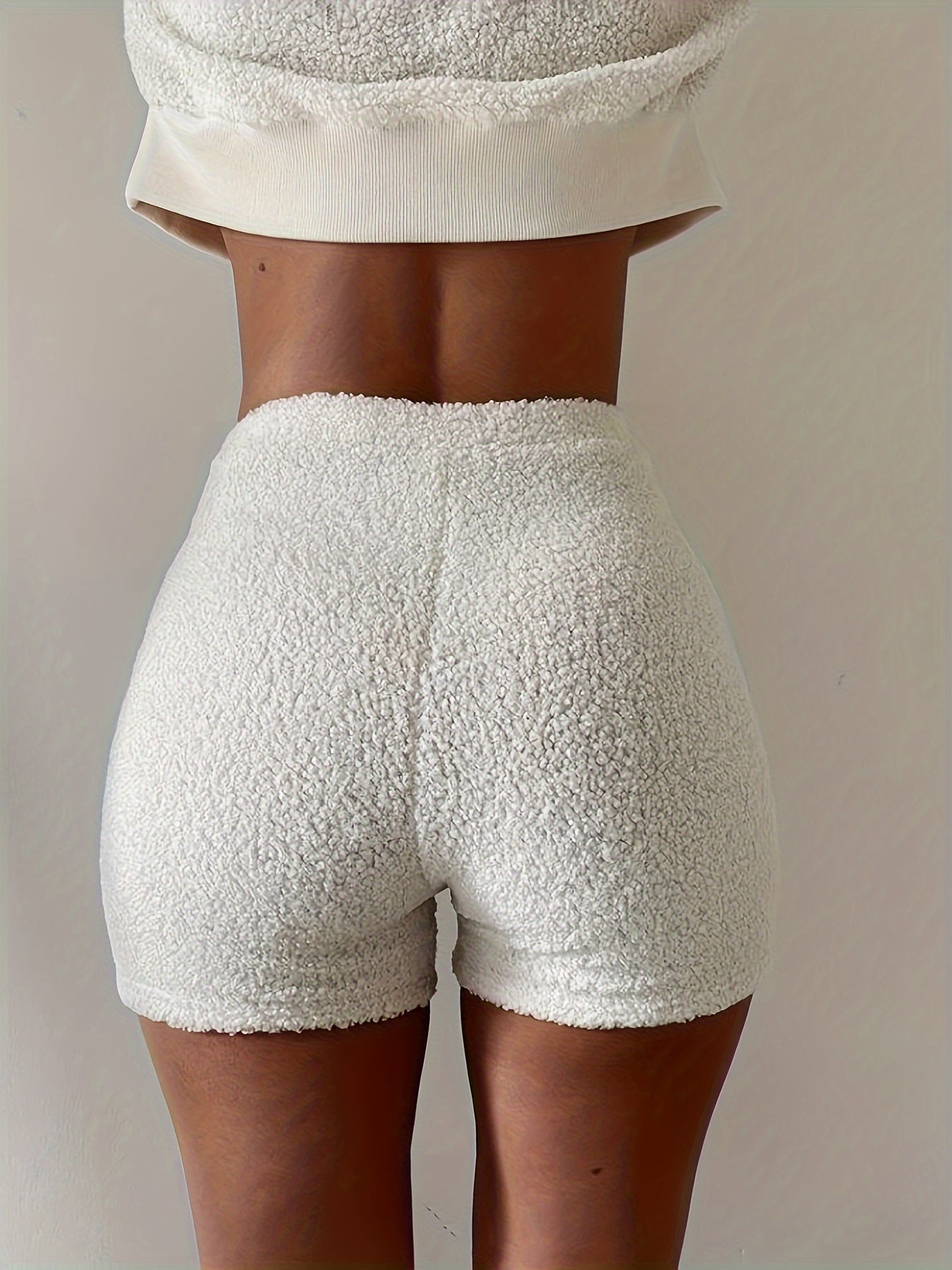 Casual Solid Color Shorts Set