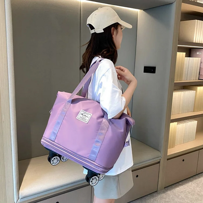 2025 New Large Capacity Travel Bag Universal Wheel Removable