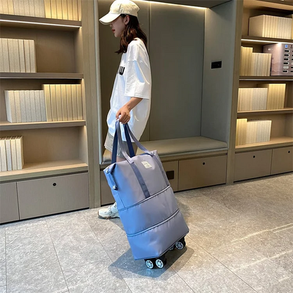 2025 New Large Capacity Travel Bag Universal Wheel Removable