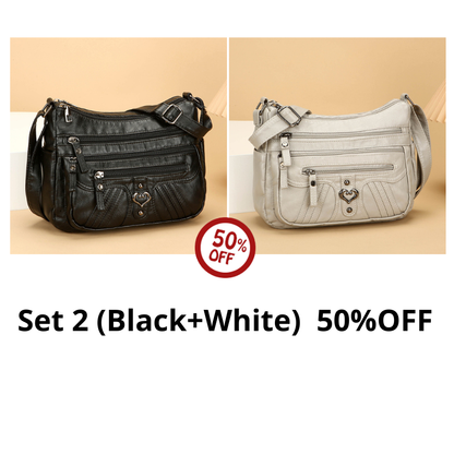 🔥50% OFF! ✨Women's Leather Crossbody Bag – Versatile Multi-Function Purse for Everyday Use