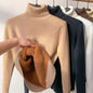 Women Turtleneck Sweater Autumn Winter Elegant Thick Warm Long