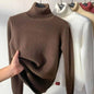 Women Turtleneck Sweater Autumn Winter Elegant Thick Warm Long