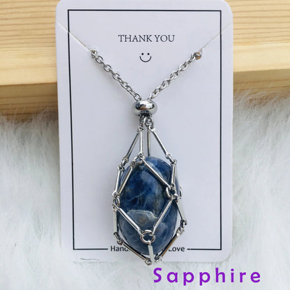 2025 Crystal Stone Holder Necklace