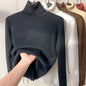 Women Turtleneck Sweater Autumn Winter Elegant Thick Warm Long