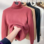 Women Turtleneck Sweater Autumn Winter Elegant Thick Warm Long