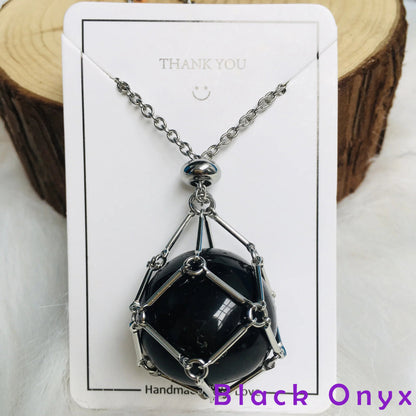 2025 Crystal Stone Holder Necklace