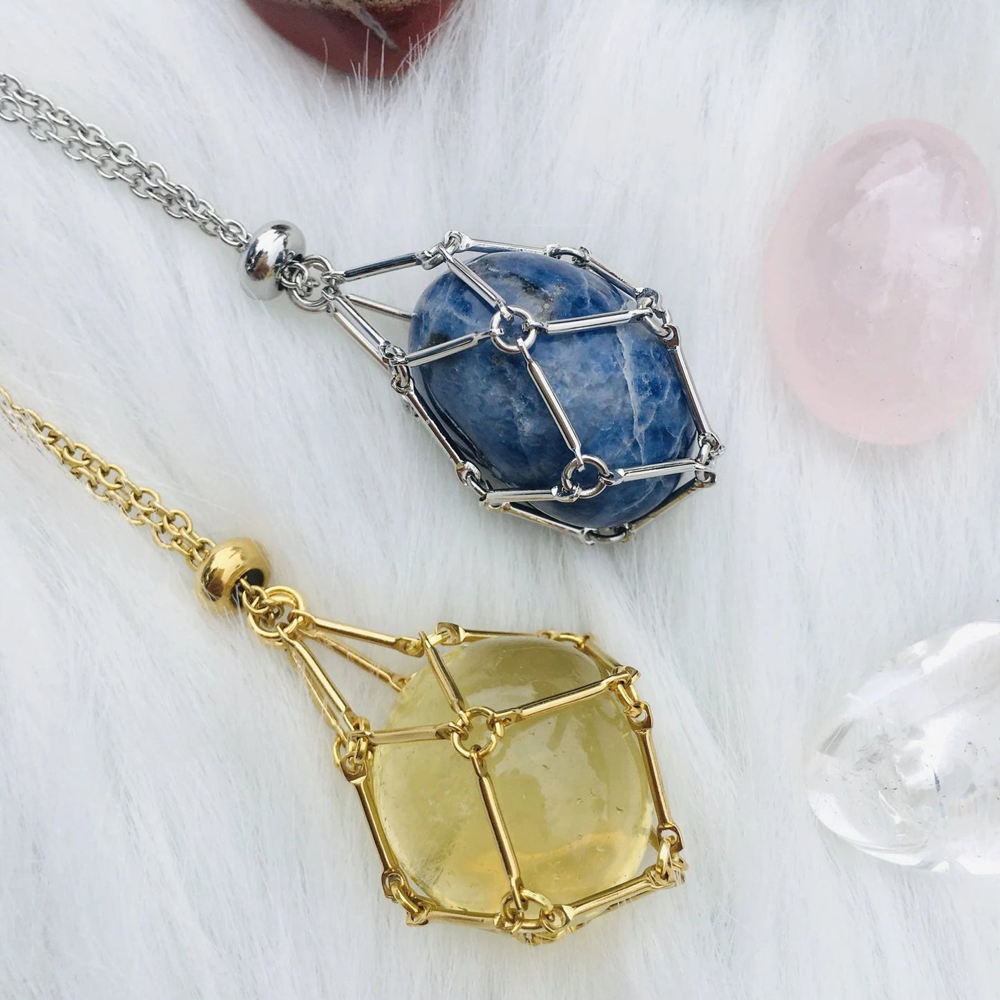 2025 Crystal Stone Holder Necklace