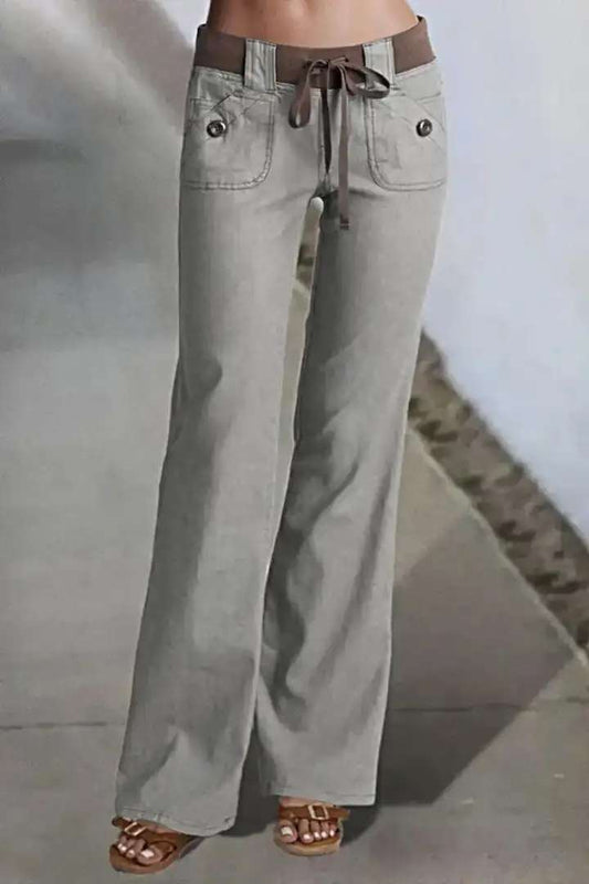 RAW HEM RIPPED PANTS