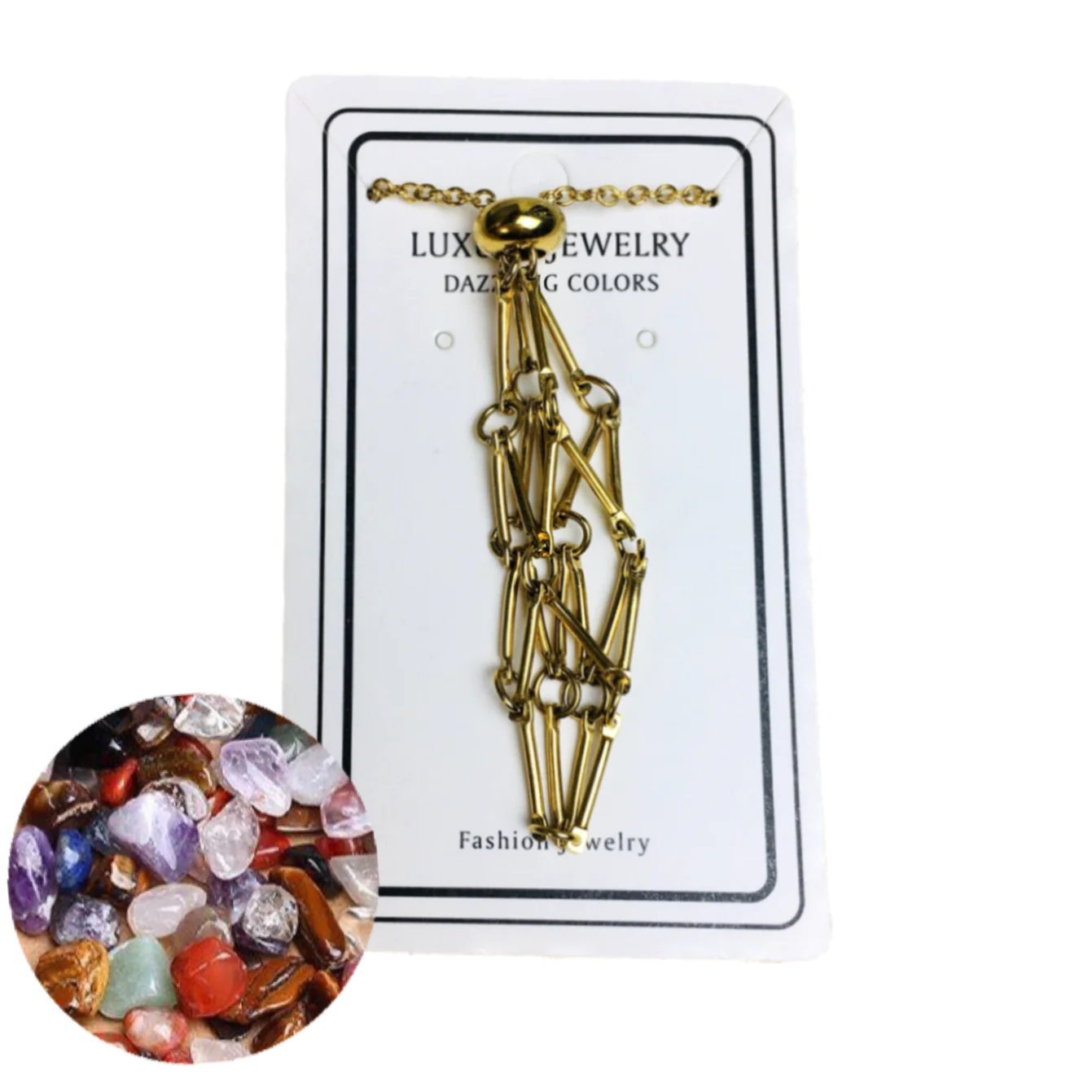 2025 Crystal Stone Holder Necklace