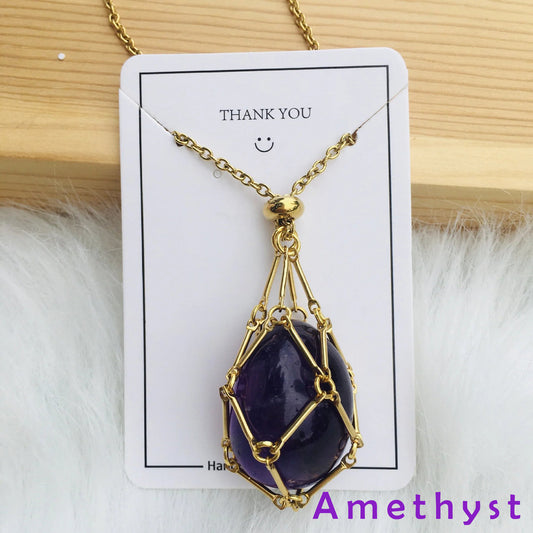 2025 Crystal Stone Holder Necklace