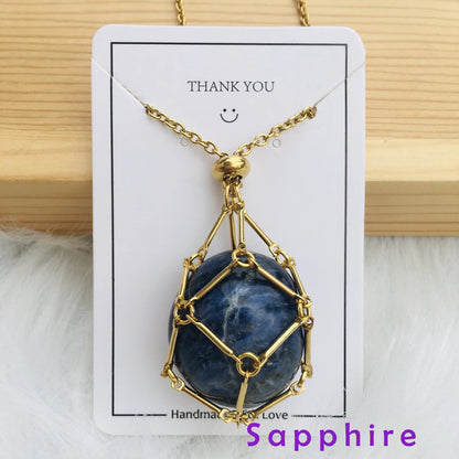 2025 Crystal Stone Holder Necklace