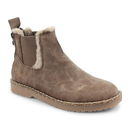 ZIP UP FLEECE LINING CHELSEA BOOTS