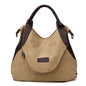 Large Casual Canvas Tote Shoulder Bag
