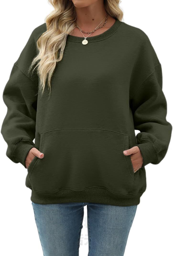 Womens Long Sleeve Sweatshirt with Pocket