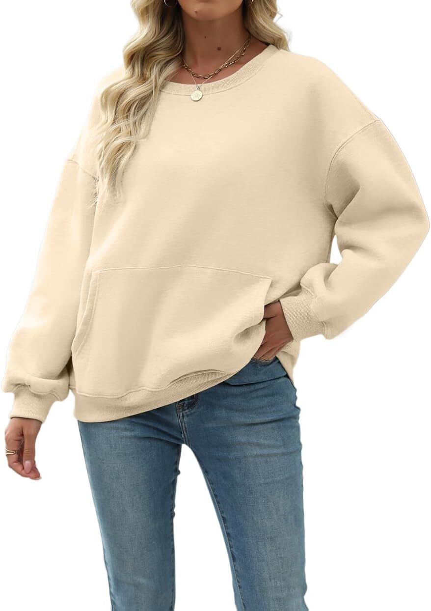 Womens Long Sleeve Sweatshirt with Pocket