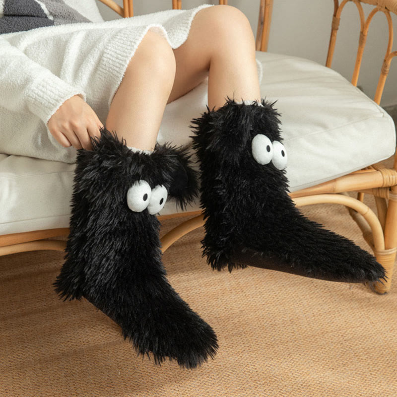 Aure Paris Plus Size Fluffy Monster Indoor Slipper Socks