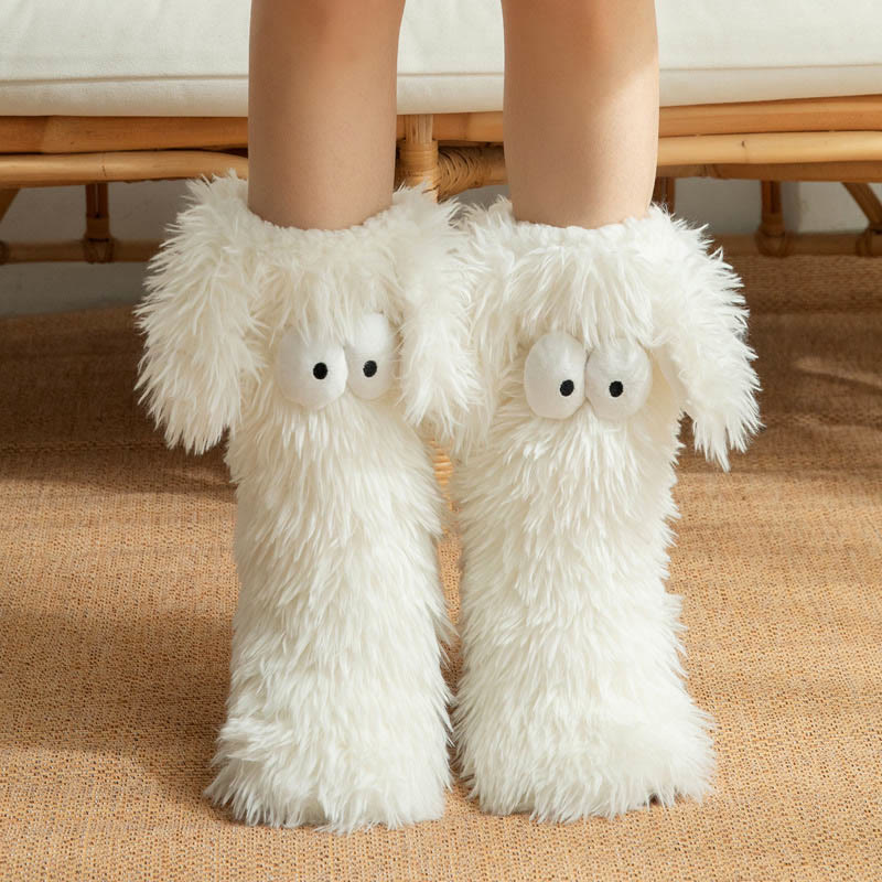 Aure Paris Plus Size Fluffy Monster Indoor Slipper Socks