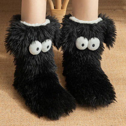 Aure Paris Plus Size Fluffy Monster Indoor Slipper Socks