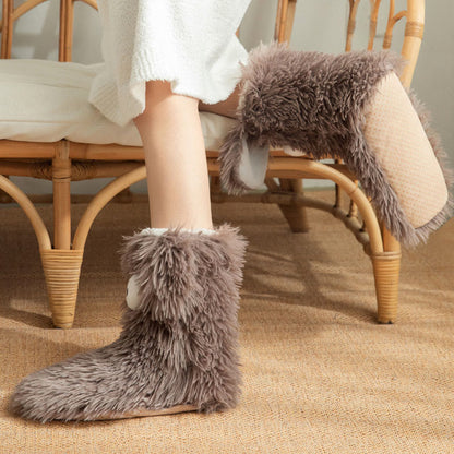 Aure Paris Plus Size Fluffy Monster Indoor Slipper Socks