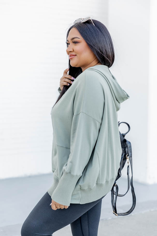 Find You Well Olive Hooded Pullover